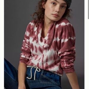 Pilcro Waffle Thermal Tie Dye Top